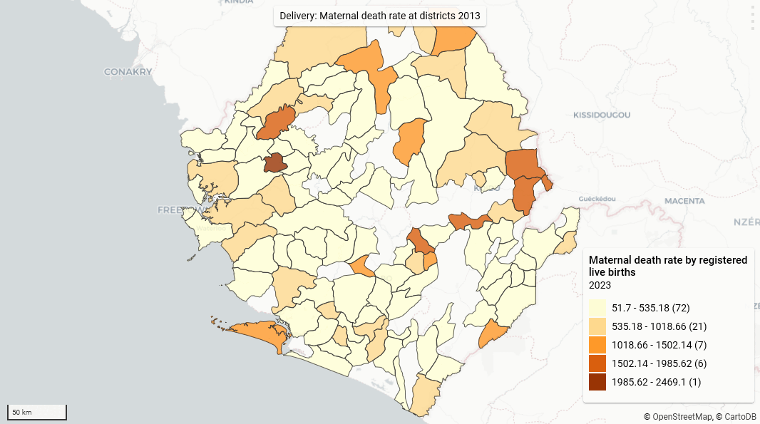 DHIS 2 maps